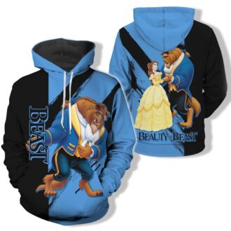 Beauty and the Beast Belle Princess Couple Hoodies, Disney Gifts for Valentine's Day or Anniversary