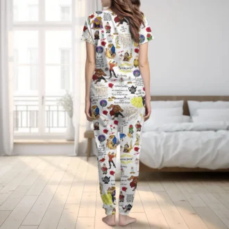 Beauty and the Beast Couple Pajamas Set, Her Beast His Beauty Valentine's Day & Honeymoon Gift