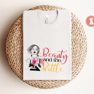 Beauty and the Beast Couple Shirts, Beauty and the Bottle, Beer and the Beast, Valentine's Gift
