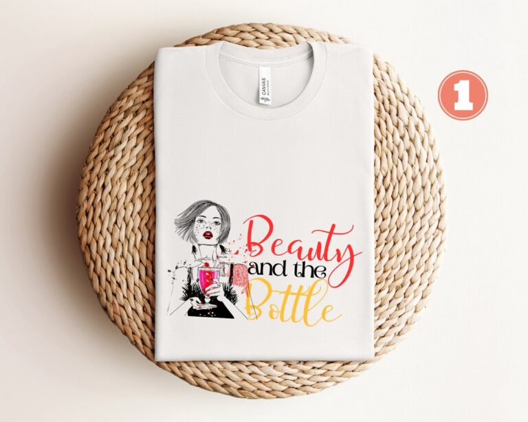 Beauty and the Beast Couple Shirts, Beauty and the Bottle, Beer and the Beast, Valentine's Gift
