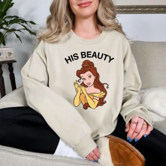 Beauty and the Beast Couple T-Shirts, Honeymoon Matching Tee, Beast Boyfriend T-Shirt, Valentine's Day Gift
