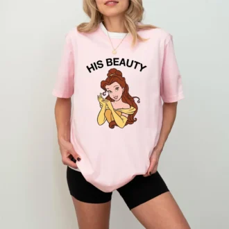 Beauty and the Beast Couple T-Shirts, Honeymoon Matching Tee, Beast Boyfriend T-Shirt, Valentine's Day Gift