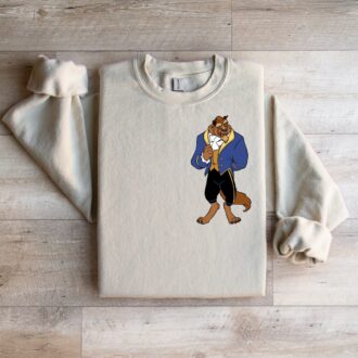 Beauty and the Beast Family Matching Hoodies, Personalized Couple Sweatshirts, Disneyland Gifts