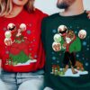 Disney Couple Christmas Matching Shirt for Him and Her, Beauty and the Beast Christmas Sweatshirt