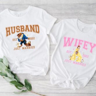 Disneyland Beauty and the Beast Couple Shirts, Matching for Husband & Wife, Anniversary Gifts