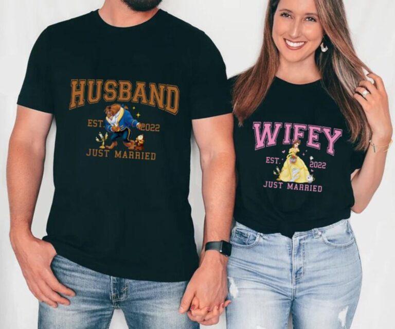 Disneyland Beauty and the Beast Couple Shirts, Matching for Husband & Wife, Anniversary Gifts
