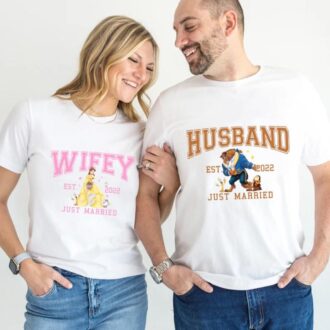 Disneyland Beauty and the Beast Couple Shirts, Matching for Husband & Wife, Anniversary Gifts