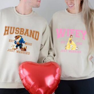 Disneyland Beauty and the Beast Couple Shirts, Matching for Husband & Wife, Anniversary Gifts