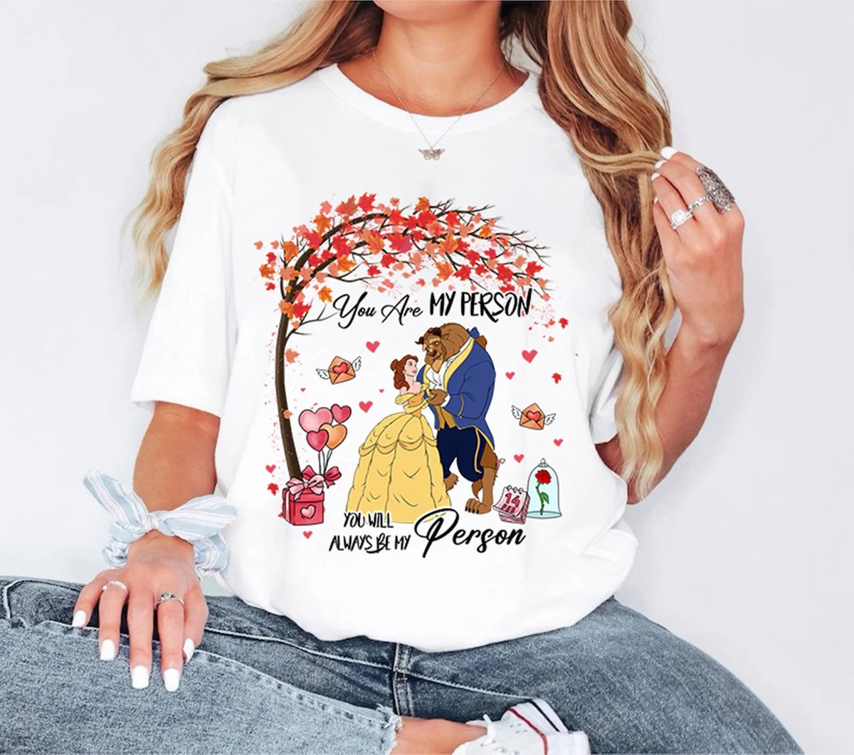 You are my person couple shirts, Matching Beauty and the Beast shirts for Valentine's Day
