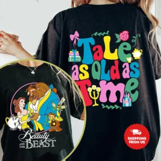 Beauty And The Beast Tale As Old As Time Shirt, Disney Belle Princess Tee