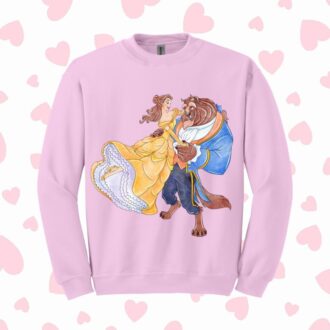 Beauty And The Beast Valentine's Day Couple T-shirts, Disney Couple Shirts For Disneyworld Trip