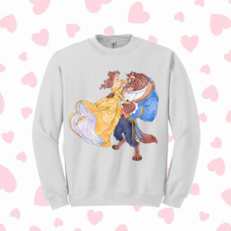 Beauty And The Beast Valentine's Day Couple T-shirts, Disney Couple Shirts For Disneyworld Trip