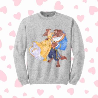 Beauty And The Beast Valentine's Day Couple T-shirts, Disney Couple Shirts For Disneyworld Trip