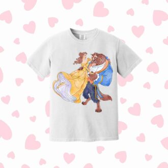 Beauty And The Beast Valentine's Day Couple T-shirts, Disney Couple Shirts For Disneyworld Trip