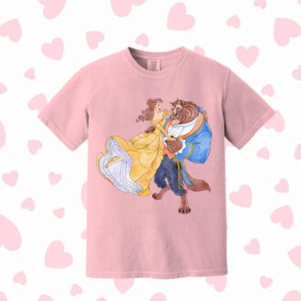 Beauty And The Beast Valentine's Day Couple T-shirts, Disney Couple Shirts For Disneyworld Trip