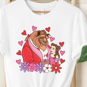 Beauty And The Beast Valentine's Day Gift, Matching Couple Shirts For Him & Her