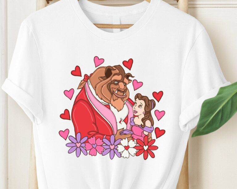 Beauty And The Beast Valentine's Day Gift, Matching Couple Shirts For Him & Her