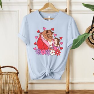 Beauty And The Beast Valentine's Day Gift, Matching Couple Shirts For Him & Her