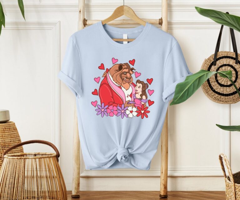 Beauty And The Beast Valentine's Day Gift, Matching Couple Shirts For Him & Her