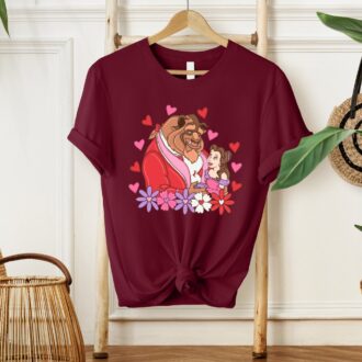 Beauty And The Beast Valentine's Day Gift, Matching Couple Shirts For Him & Her