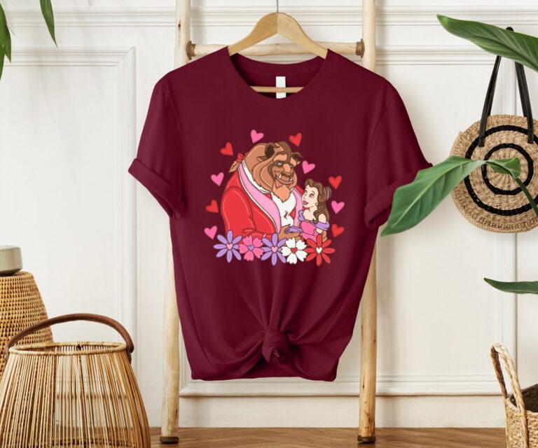 Beauty And The Beast Valentine's Day Gift, Matching Couple Shirts For Him & Her