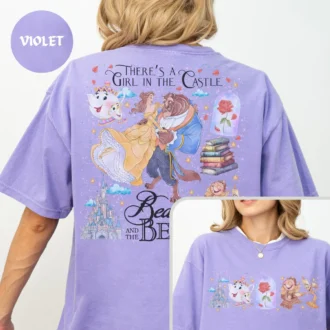 Comfort Colors Disney Beauty And The Beast T-shirt, Disney Princess Gifts