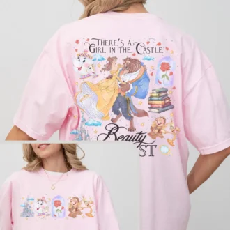 Comfort Colors Disney Beauty And The Beast T-shirt, Disney Princess Gifts
