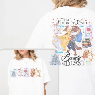 Comfort Colors Disney Beauty And The Beast T-shirt, Disney Princess Gifts