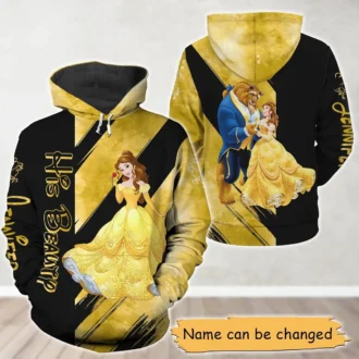 Custom Beauty And The Beast Couple Hoodies, Matching Disney Shirts For Him & Her