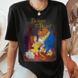 Disney Beauty And The Beast Family Matching Distressed Vintage T-shirts, Magic Kingdom & Disneyland