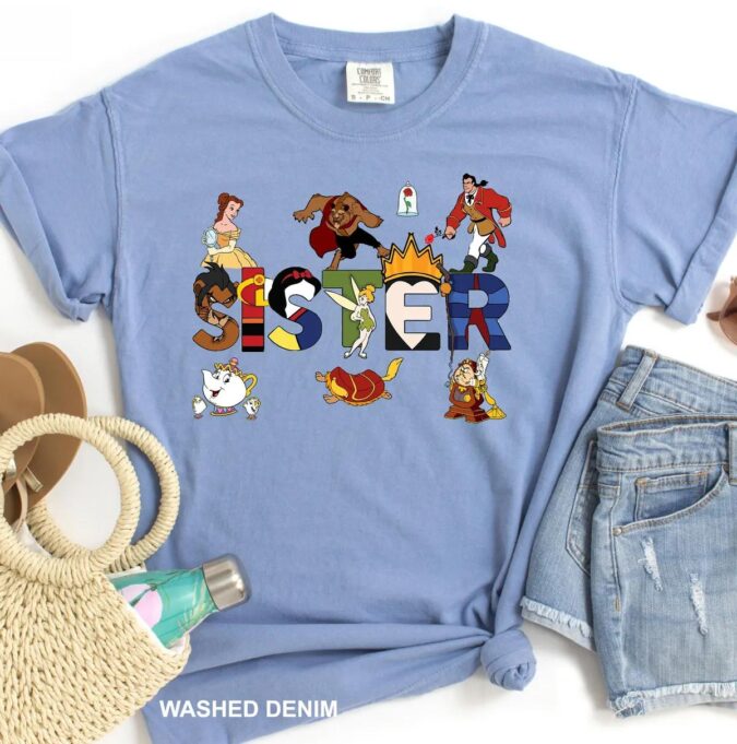 Disney Beauty And The Beast Family Matching Shirts, Personalized Belle & Beast Shirts For Family
