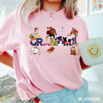 Disney Beauty And The Beast Family Matching Shirts, Personalized Belle & Beast Shirts For Family