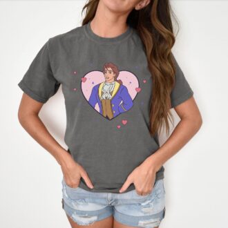 Disney Beauty And The Beast Valentine's Day Prince Adam T-shirt For Men, Disneyland Honeymoon Trip Shirt