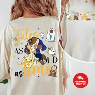 Tale As Old As Time Couple Shirts, Disney Belle Sweatshirt & Beauty And The Beast T-shirt
