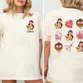 Beauty and the Beast Honeymoon Shirts for Couples – Disney Valentine’s Day Tees for Him & Her