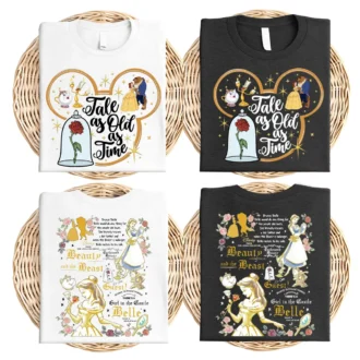 Beauty and the Beast Belle Book Reader Sweatshirt, Tale As Old As Time Graphic Tee