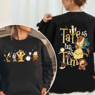 Beauty and the Beast Belle Lumiere Mrs. Potts Chip Cogsworth Tale As Old As Time Shirt