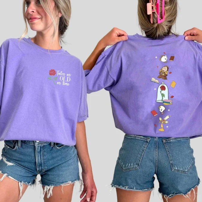 Beauty and the Beast Disneyland Vacation T-shirt, Tales as Old as Time Design