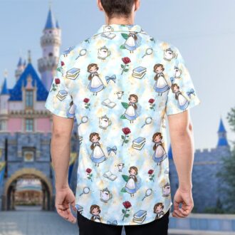 Beauty and the Beast Princess Belle Hawaiian Shirt for Summer Vacation