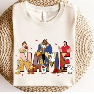 Custom Beauty and The Beast Family Matching Shirts for Kids