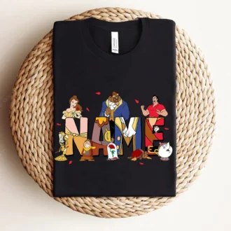 Custom Beauty and The Beast Family Matching Shirts for Kids