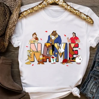 Custom Beauty and The Beast Family Matching Shirts for Kids