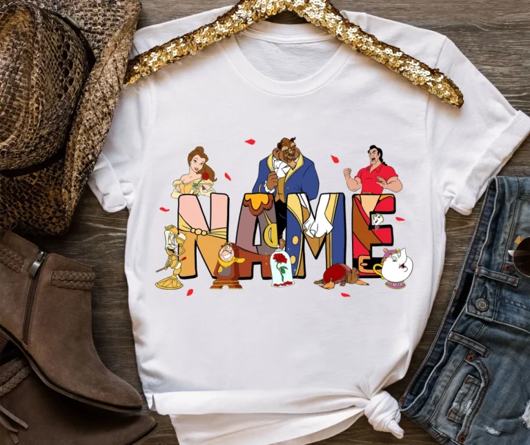 Custom Beauty and The Beast Family Matching Shirts for Kids