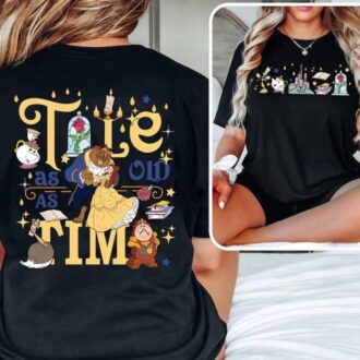 Disney Beauty and the Beast Belle Princess Shirt for Girls, Retro Walt Disney World Trip