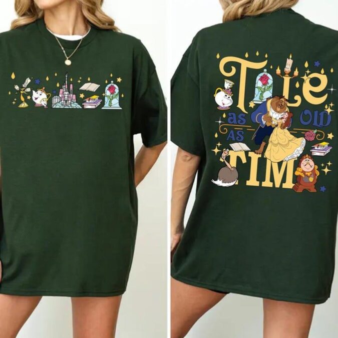 Disney Beauty and the Beast Belle Princess Shirt for Girls, Retro Walt Disney World Trip