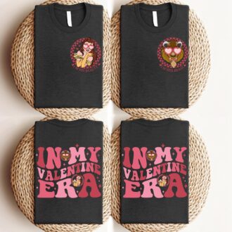 Disney In My Valentine Era Beauty & Beast Valentine's Day Couple Shirts