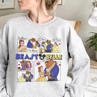 Disneyland Valentine's Beauty and the Beast Funny Couples Matching Love Shirt