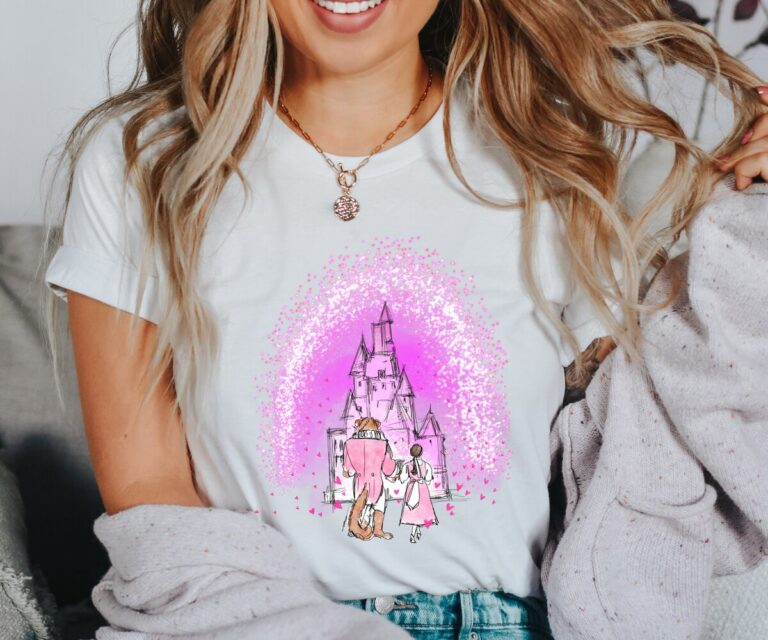 Princess Belle Beauty and the Beast Valentine's Day T-Shirt