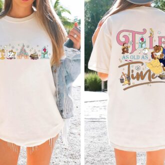 Vintage Tale as Old as Time Shirt, Disneyland Trip Belle Princess Tee