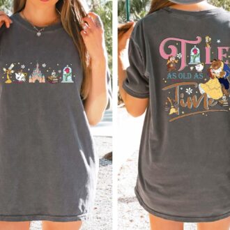 Vintage Tale as Old as Time Shirt, Disneyland Trip Belle Princess Tee